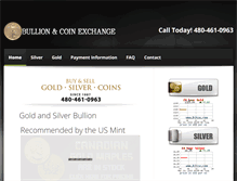 Tablet Screenshot of bullionandcoinexchange.com